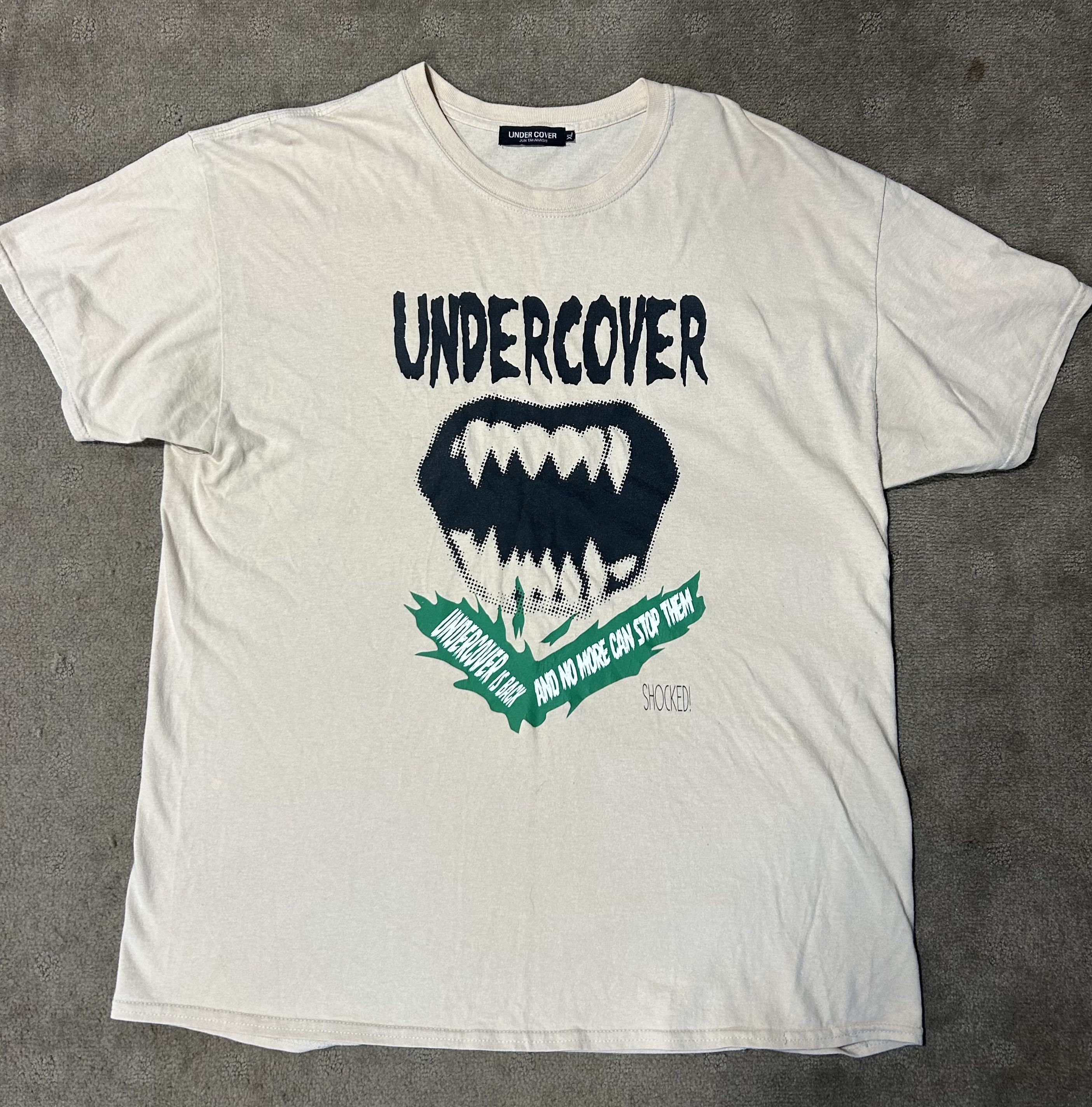 Jun Takahashi × Undercover × Very Rare Vintage Undercover Is Back and no  more can stop them tee | Grailed