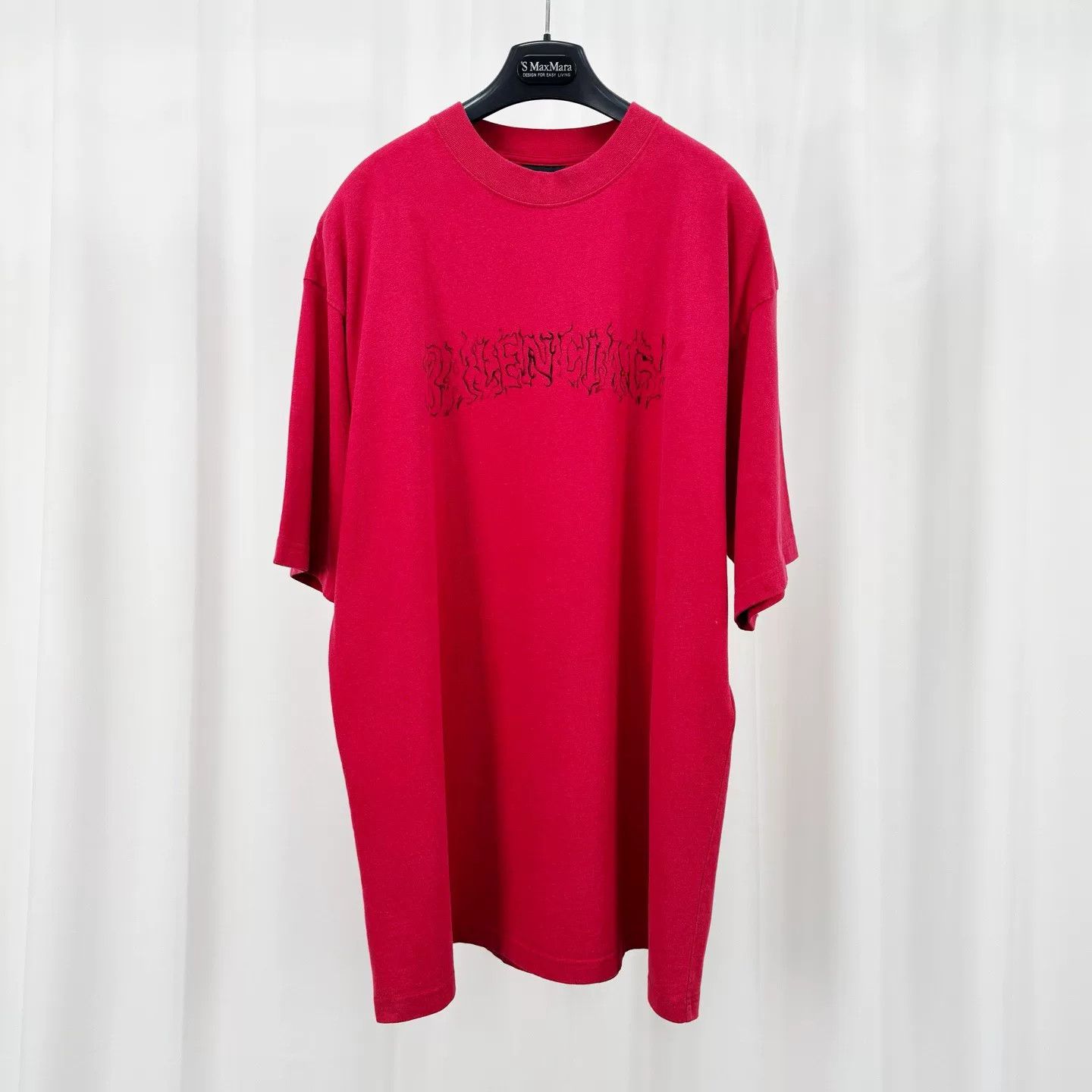 Balenciaga Balenciaga Flame Burst Letter Short-Sleeve Size US M / EU 48-50 / 2 - 1 Thumbnail