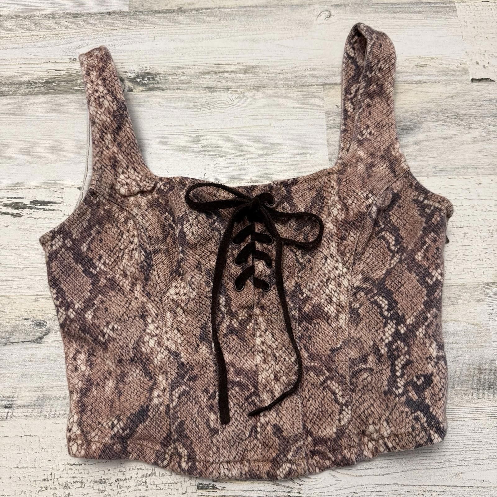 Designer Shyanne Country Snake Print corset xs Size ONE SIZE - 2 Thumbnail