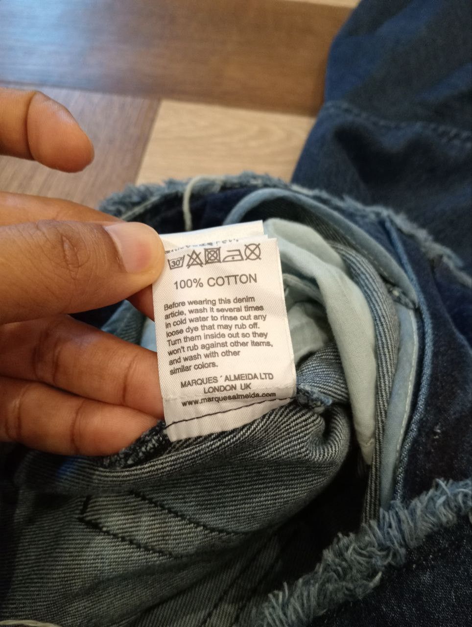 Marques'Almeida MARQUES ALMEIDA INDIGO DENIM ASYMMETRIC SKIRT Size 27" / US 4 / IT 40 - 15 Thumbnail