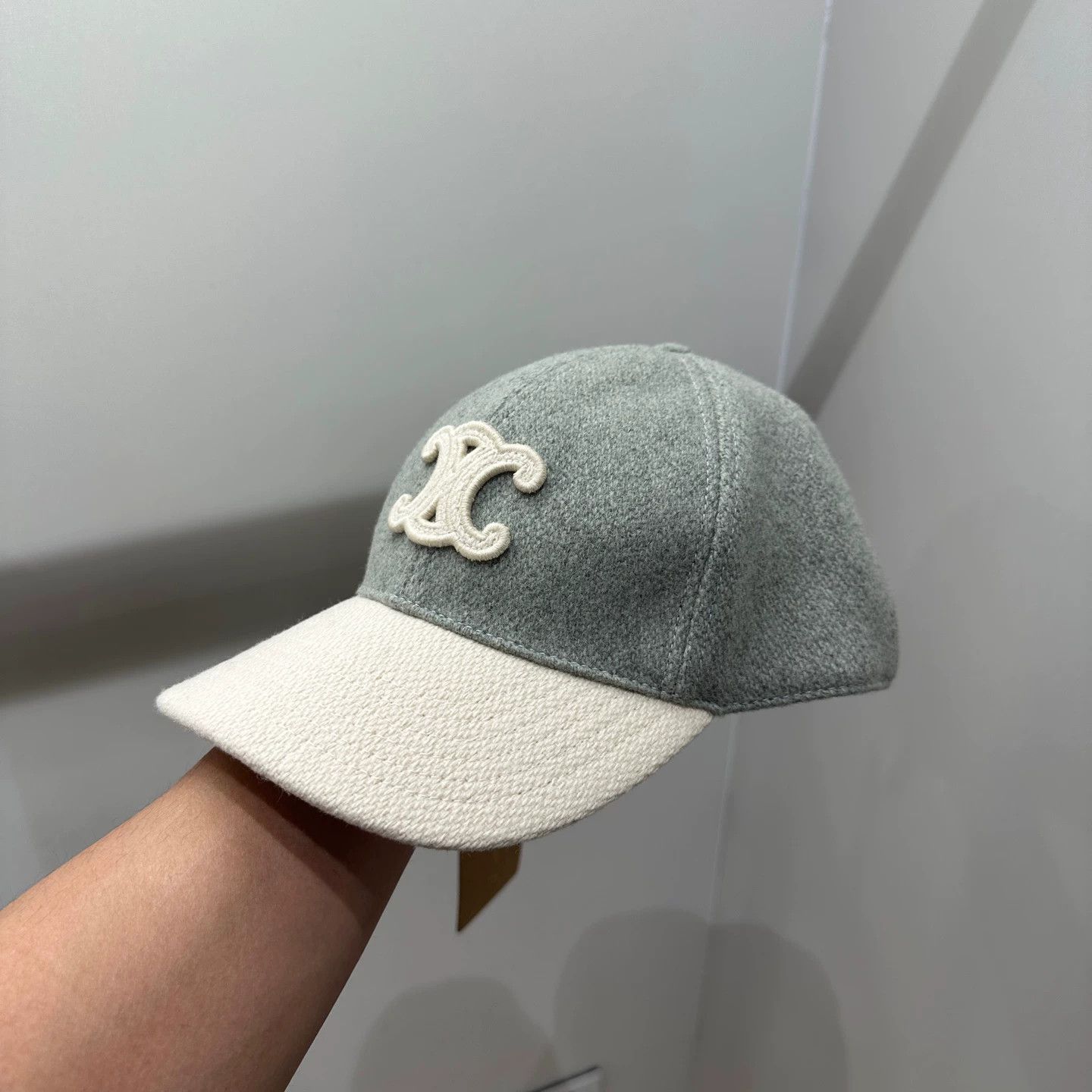 Celine CELINE feb276 Logo Triumph Arc Wool M cap Size ONE SIZE - 2 Thumbnail