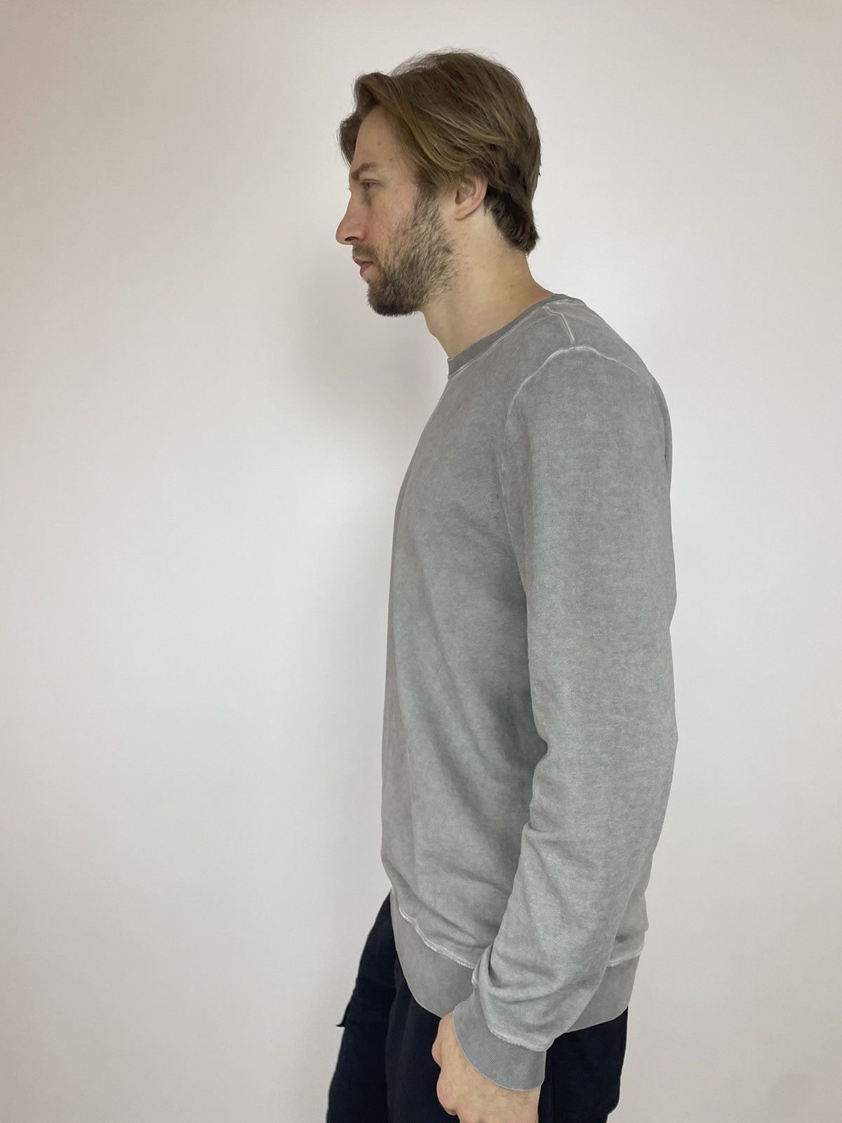 Japanese Brand Engelbert Strauss Washed grey Long sleeve Mens size L Size US L / EU 52-54 / 3 - 10 Thumbnail