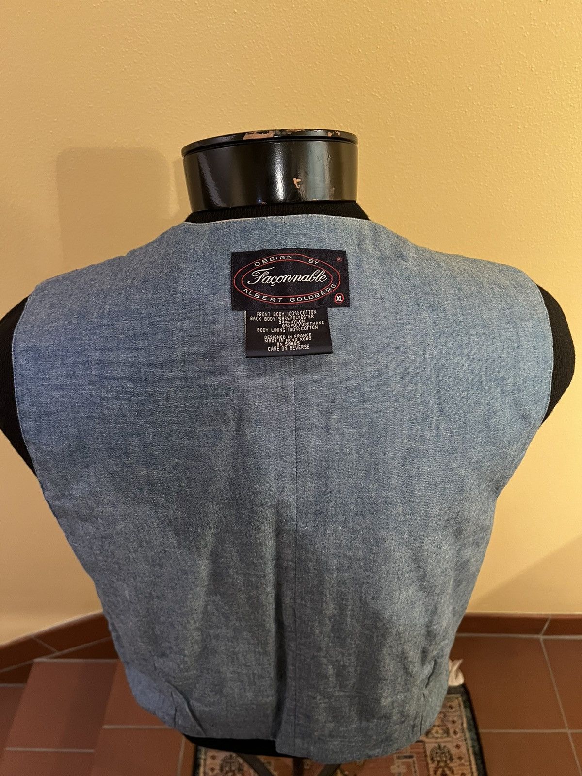 Faconnable Vintage Facconable , yellow cotton corduroy vest Size US XL / EU 56 / 4 - 3 Thumbnail