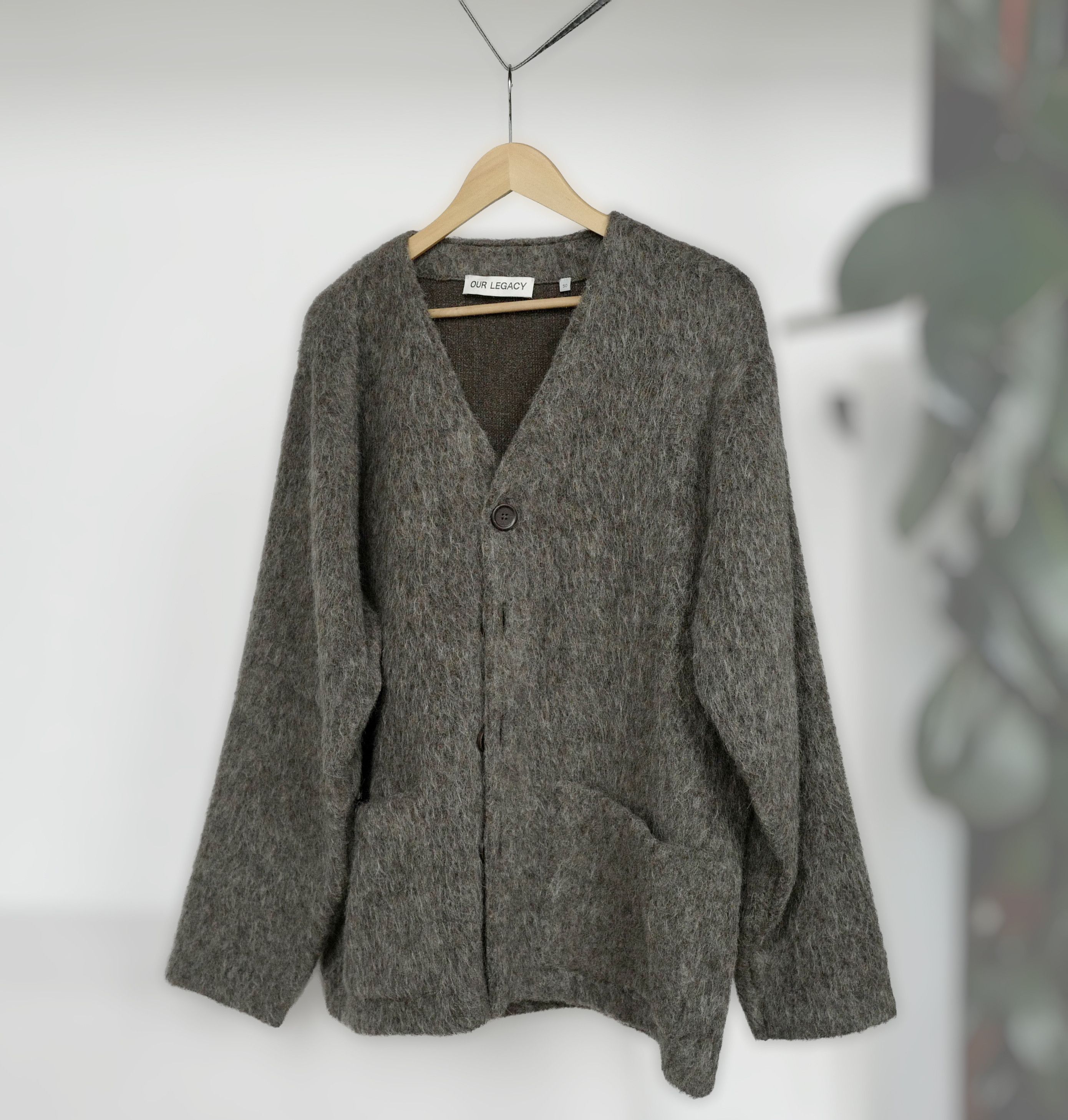 Our Legacy Big Cardigan Funky Grey Acrylic | Grailed