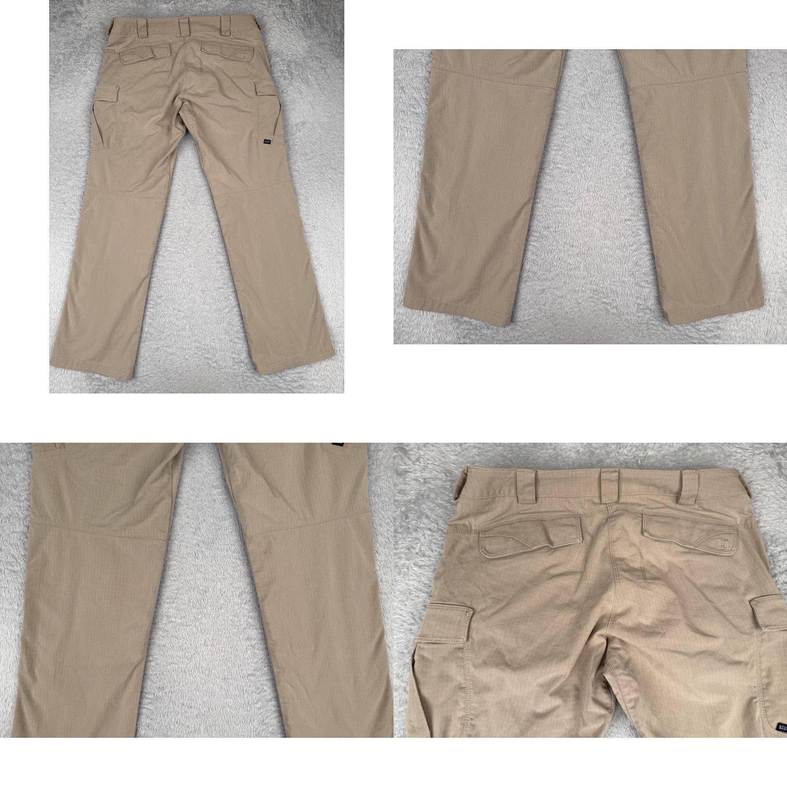 Vintage 5.11 Tactical Pants Women 14 Khaki Cargo Ripstop Work Utility Outdoor Hike 34x31 Pants Womens Mens Girls Size 36" / US 14 / IT 50 - 9 Thumbnail