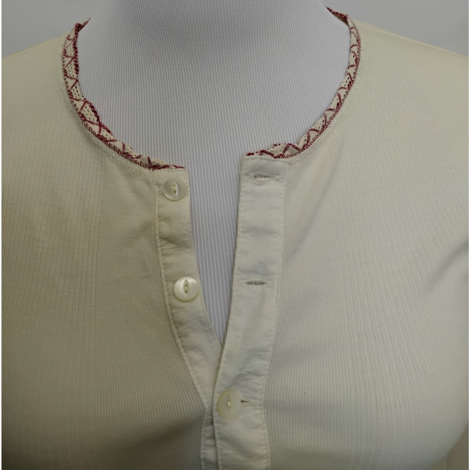 Ralph Lauren Ralph Lauren Knit Top Women S Cream Red Embroidery Rib-Knit Size S / US 4 / IT 40 - 5 Thumbnail