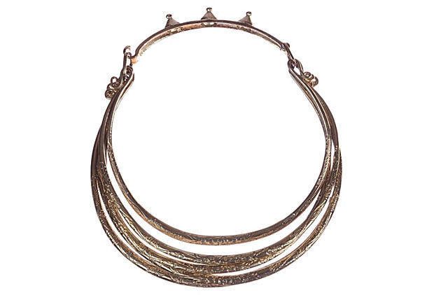 Designer Miao-Inspired Gold Plated Costume Necklace Size ONE SIZE - 6 Thumbnail