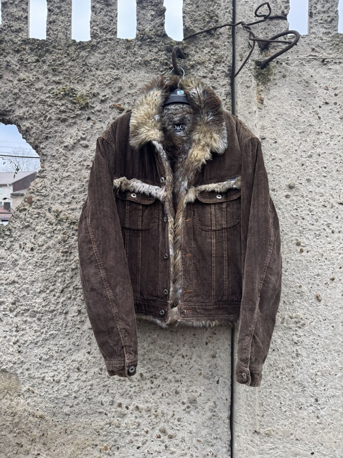 Dolce & Gabbana AW2001 DOLCE&GABBANA Archival Fux Jacket Size XL / US 12-14 / IT 48-50 - 1 Thumbnail