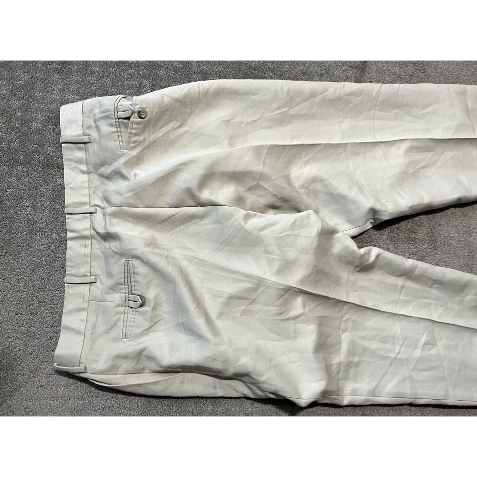 Dockers Dockers Mens Size 38x30 Dress Pants Beige Pleated Chino Pants Classic Fit Straight 90s Army Apple Department Men Size 38 Regular Mens Size US 38 / EU 54 - 4 Thumbnail
