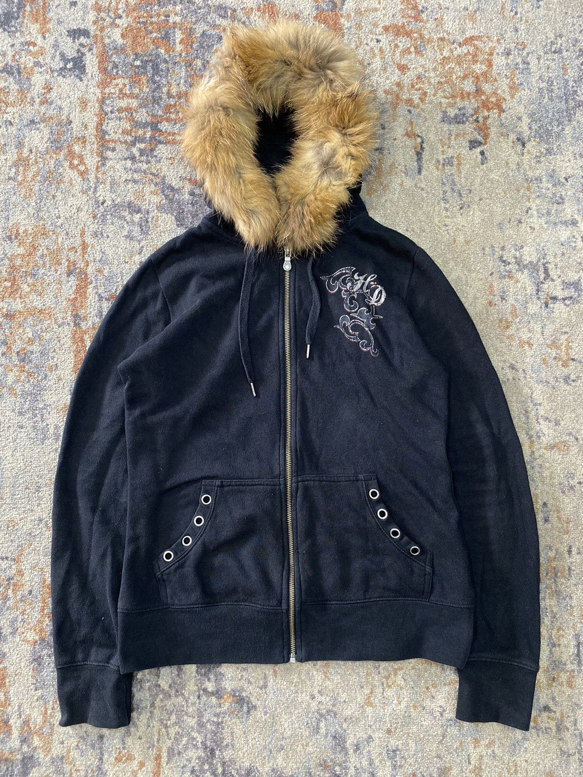 Harley Davidson × If Six Was Nine × Vintage Fur Hoodie studdet harley davidson Lgb Styled Size US M / EU 48-50 / 2 - 3 Thumbnail