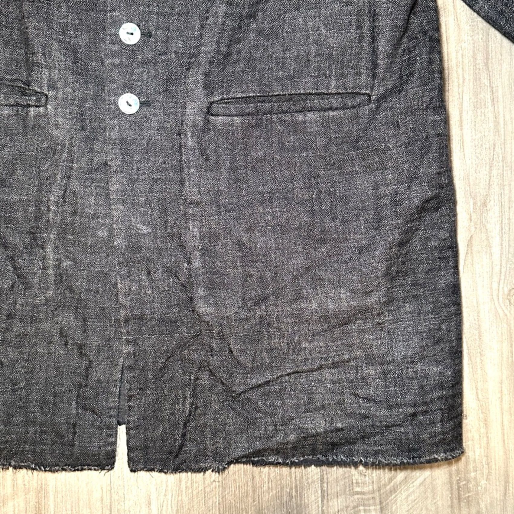 Vintage Album Di Famiglia Shirt Jacket Wool Blend Oversize Charcoal L Women's Large Size L / US 10 / IT 46 - 5 Thumbnail