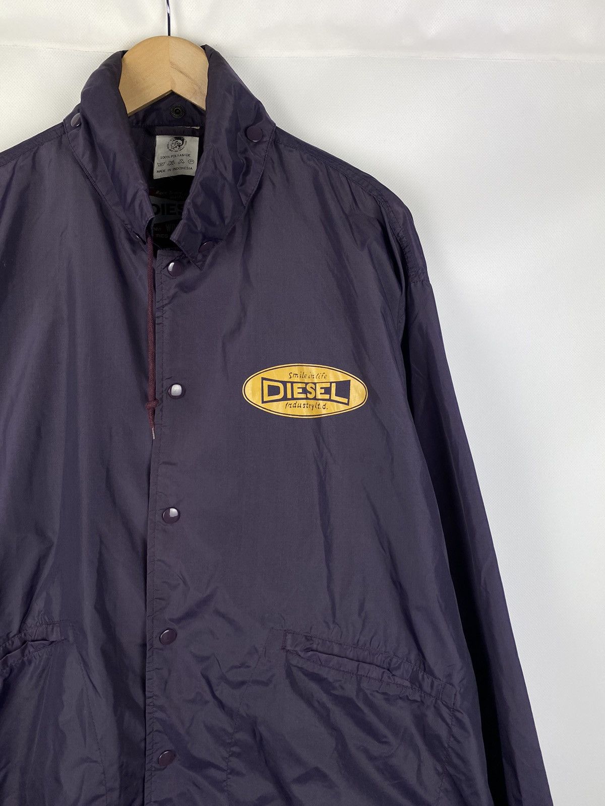 Diesel × Vintage VTG Diesel men’s nylon big logo coach jacket size L Size US L / EU 52-54 / 3 - 17 Thumbnail