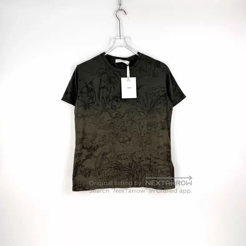 Dior Dior Gradient dark gray bee logo jungle animal short sleev Size M / US 6-8 / IT 42-44 - 3 Thumbnail