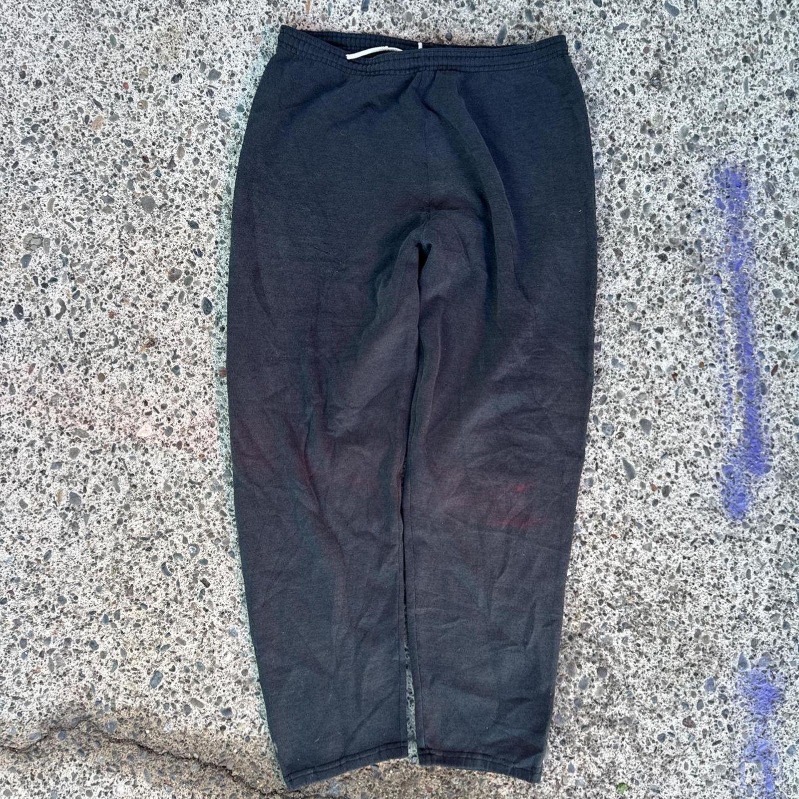 Lee Vintage 90s Lee Black Baggy Sweatpants – Size Large Size US 32 / EU 48 - 2 Thumbnail