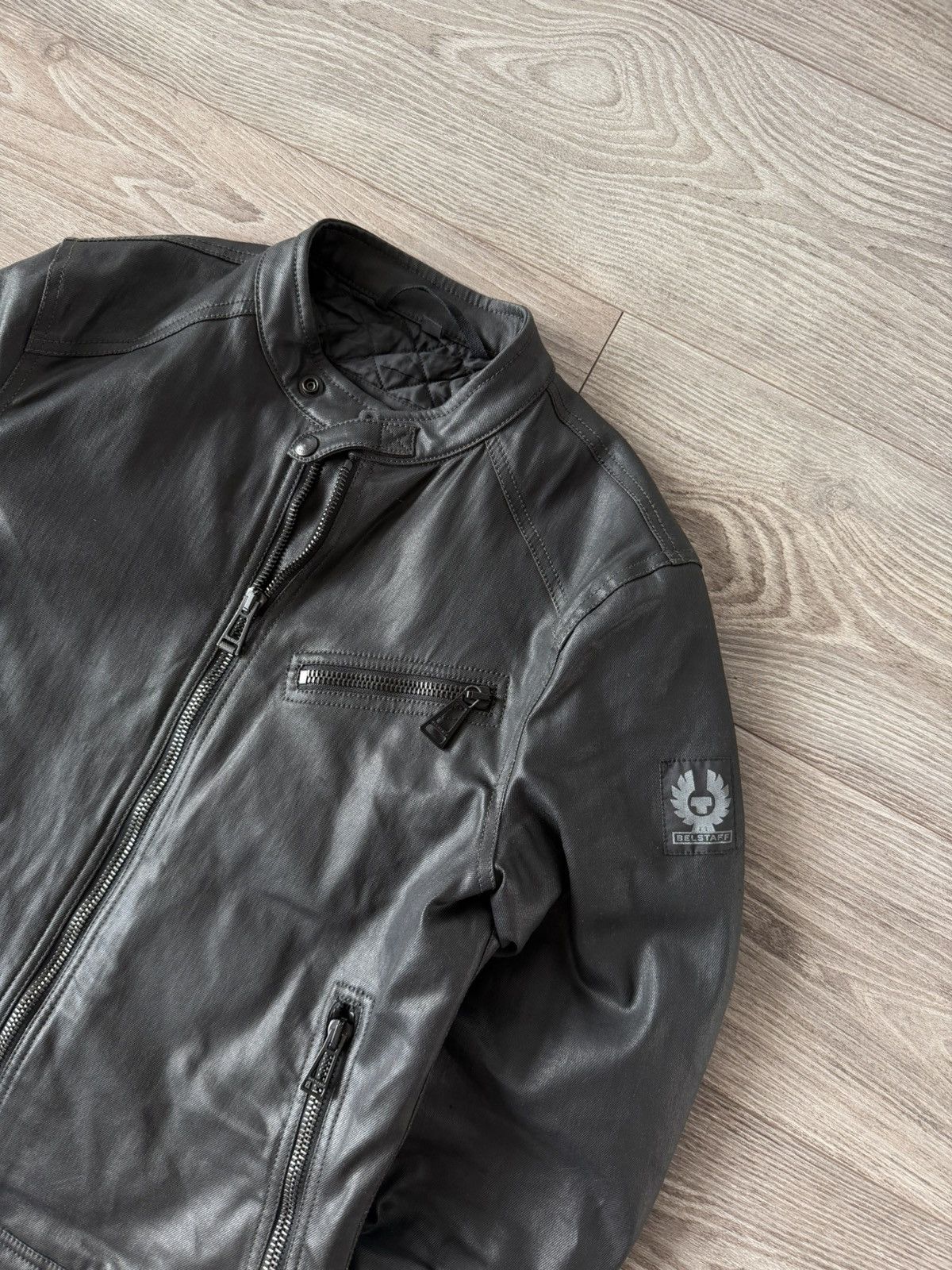 Belstaff Belstaff Waxed Cotton Moto Racer Bomber Jacket Size US M / EU 48-50 / 2 - 10 Thumbnail