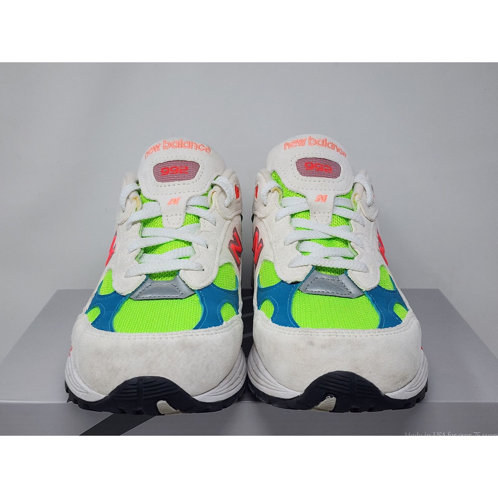 New Balance 992 WHITE NEON M992DA Size 8 WORN