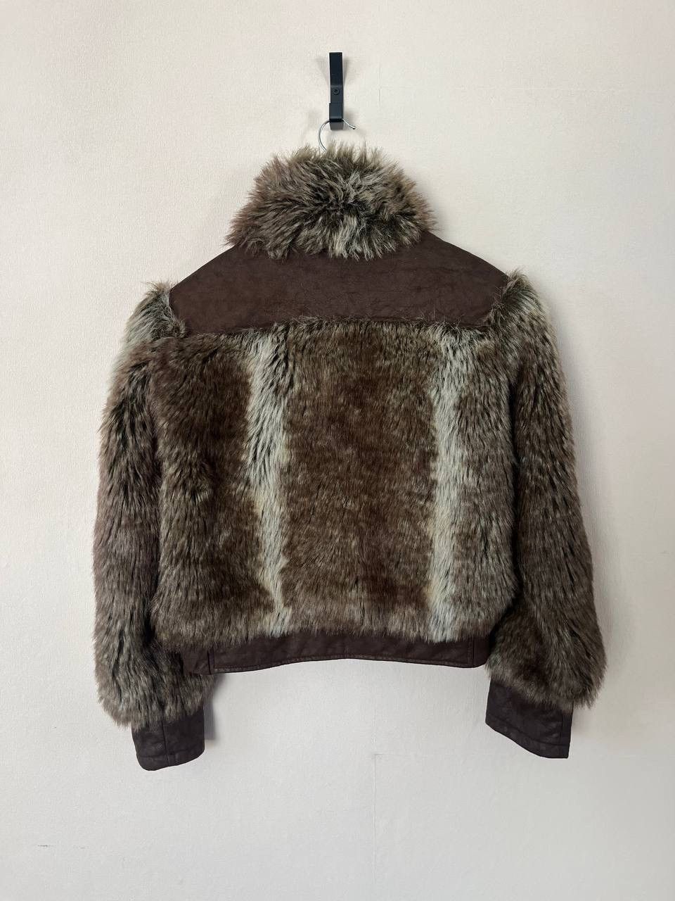 Miss Sixty Miss Sixty Brown Faux Fur Trim Collared Zip Jacket Women Size M / US 6-8 / IT 42-44 - 12 Thumbnail