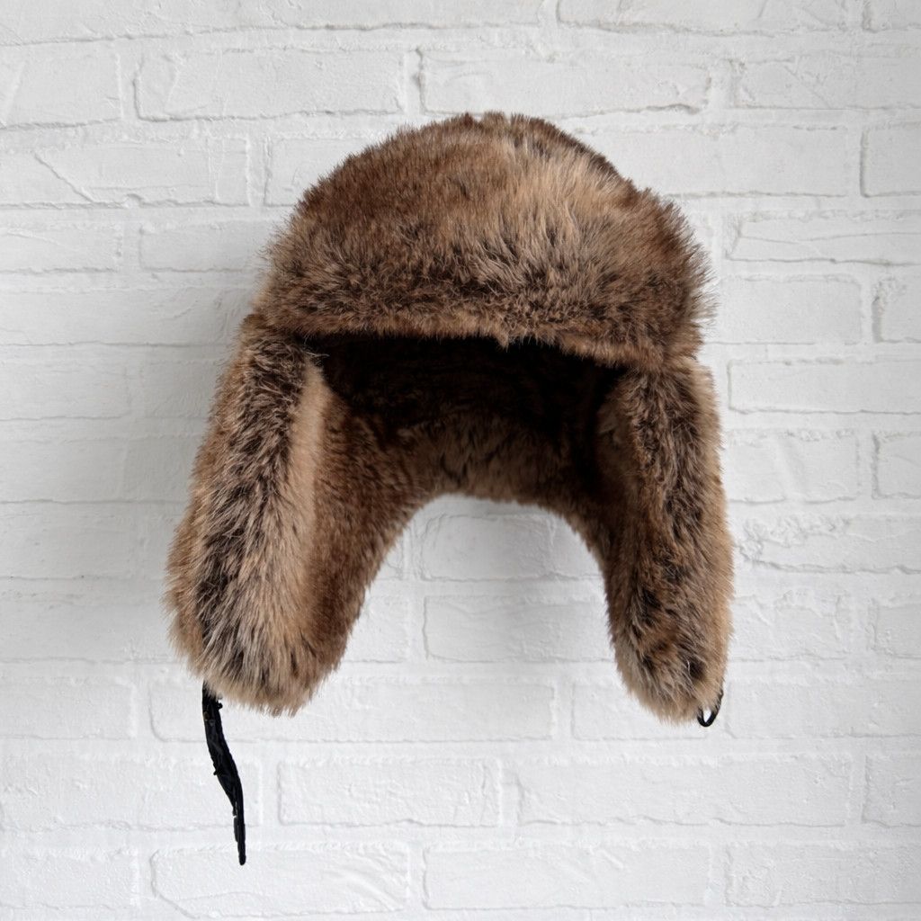 No Fear Vintage 2000s NO FEAR Fur hat ushanka Y2K Size ONE SIZE - 1 Thumbnail