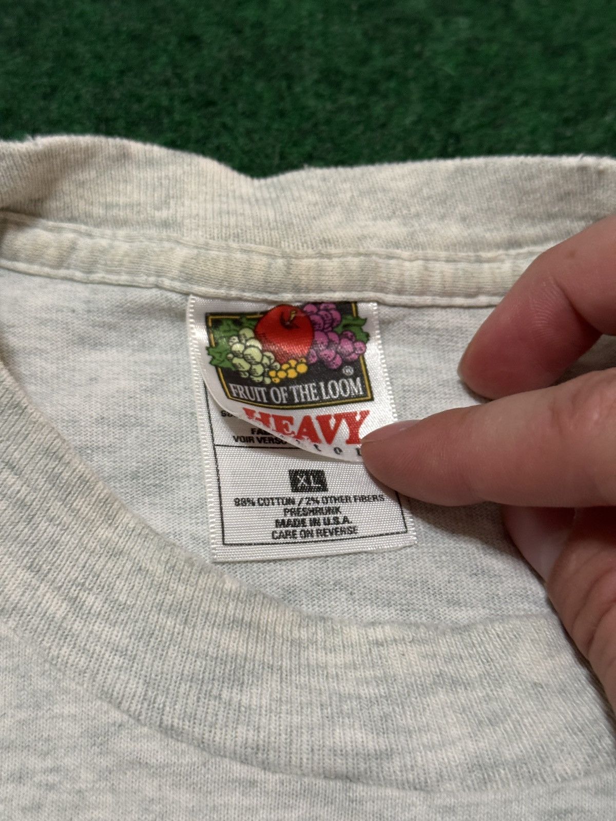 Fruit Of The Loom × John Deere × Vintage Vintage 90s John Deer Big Green Tractor USA Made T Shirt Size US XL / EU 56 / 4 - 3 Thumbnail