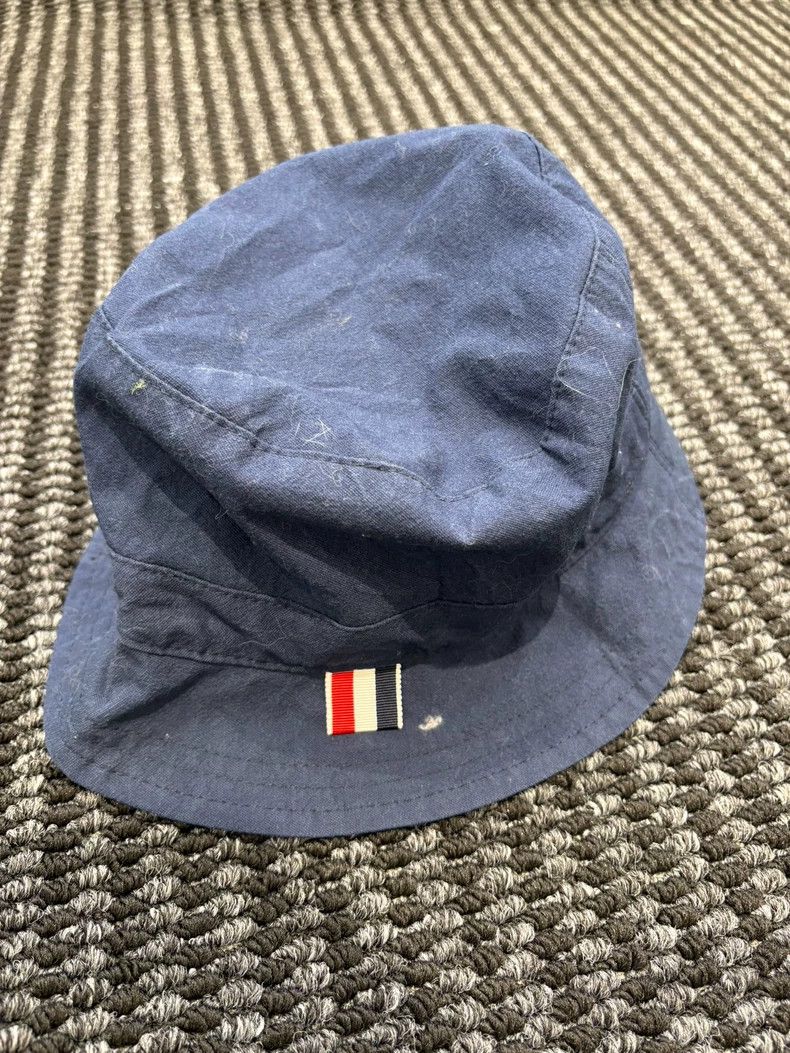 Thom Browne Thom Browne TB Blue Canvas Bucket Hat - dmc Size ONE SIZE - 1 Thumbnail