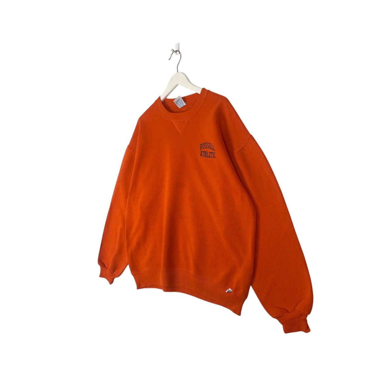 Designer × Vintage vintage Hoodie/sweater Russell athletic - orange Size US L / EU 52-54 / 3 - 2 Thumbnail