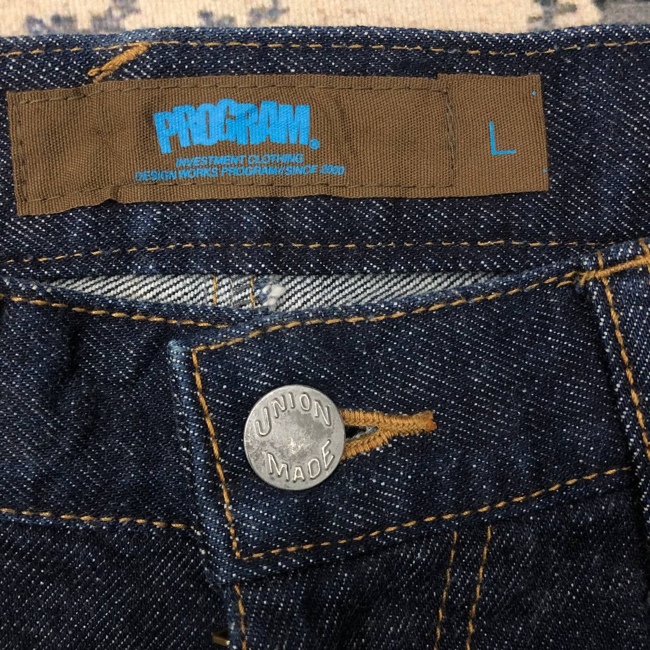Japanese Brand P456 RARE PROGRAM JAPAN BLUE DENIM Size US 35 - 6 Thumbnail