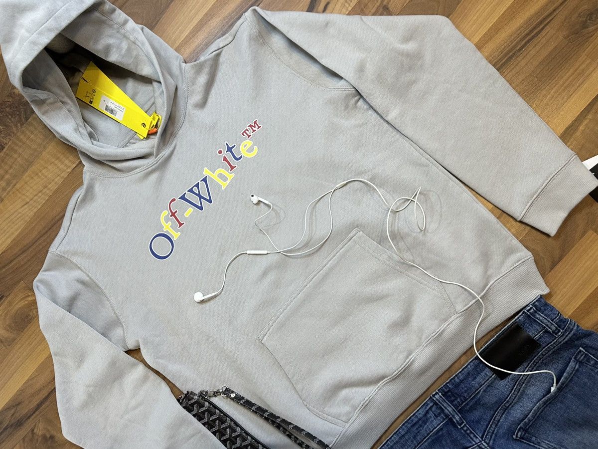 Off-White Off-White Hoodie Grey | Kids Size fits S/M | New with Tags Size US M / EU 48-50 / 2 - 2 Thumbnail