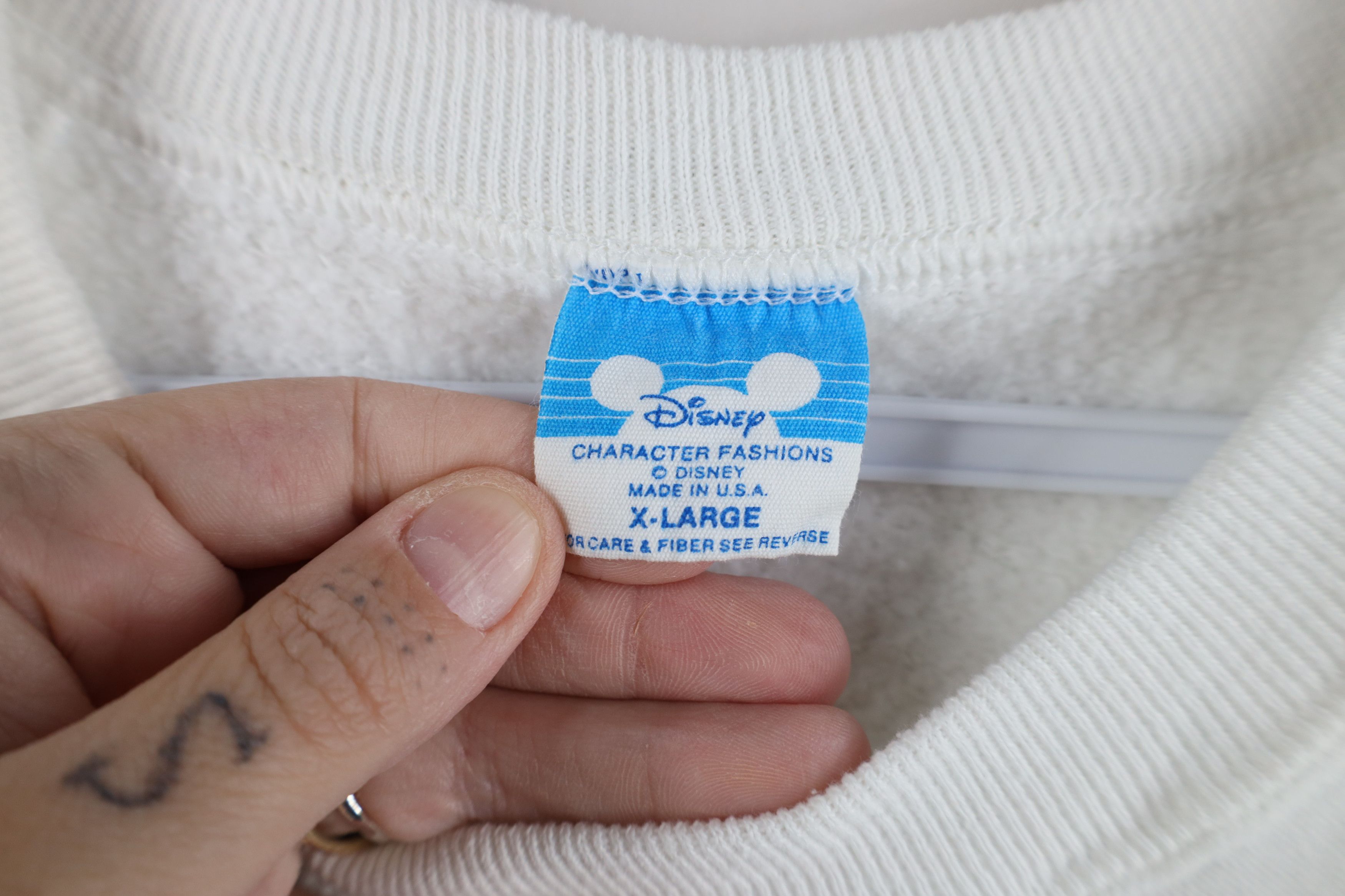 Disney Vintage 80s Disney Mickey Mouse Big Logo Sweatshirt USA Size XL / US 12-14 / IT 48-50 - 6 Thumbnail