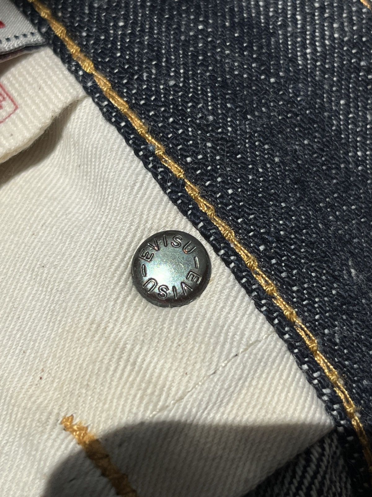 Evisu 2000’s Evisu Brushstroke Daicock Selvedge Jeans Size US 34 / EU 50 - 18 Thumbnail