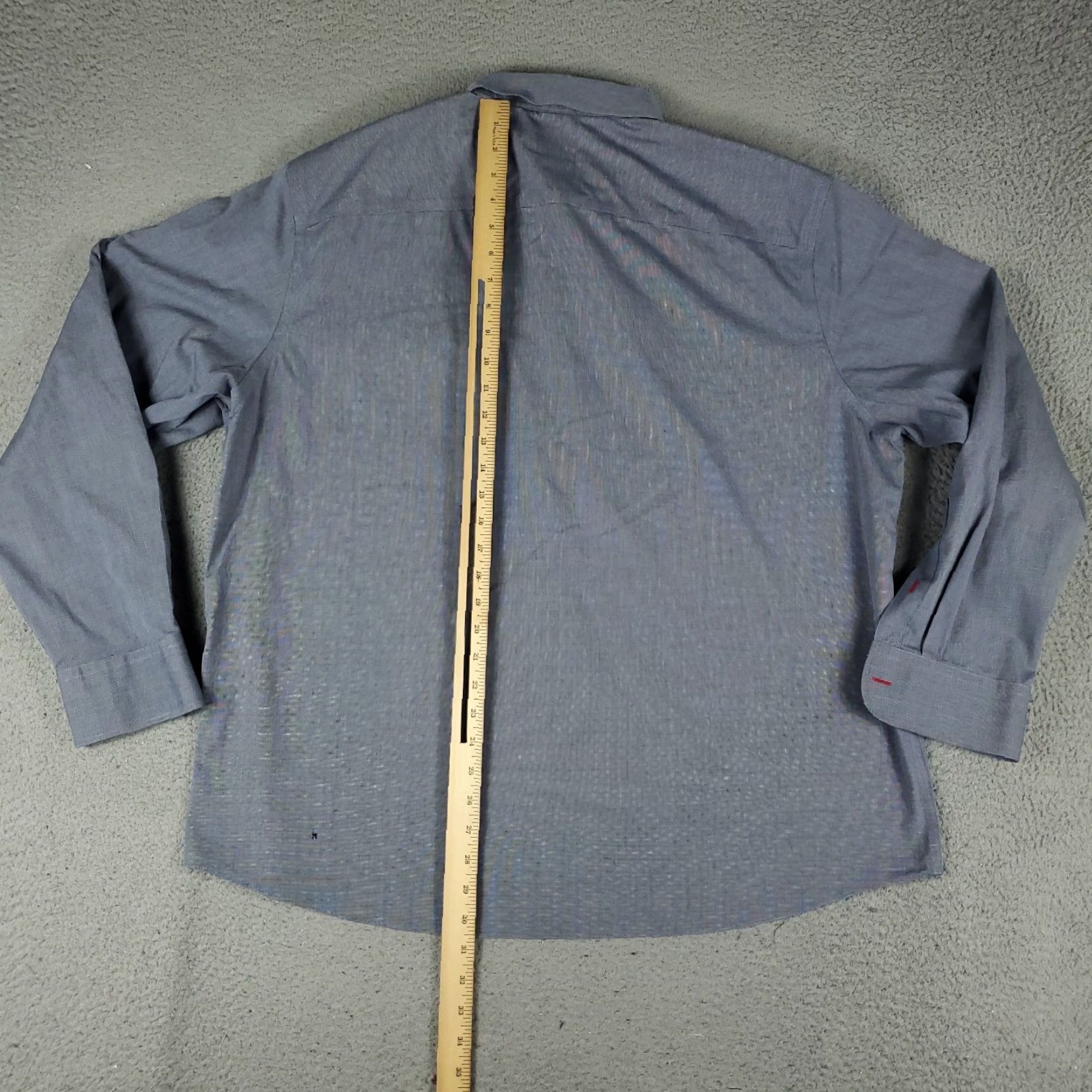 UNTUCKit UNTUCKit Shirt Mens 2XL Blue Casual Button Up Long Sleeve Size US XXL / EU 58 / 5 - 4 Thumbnail