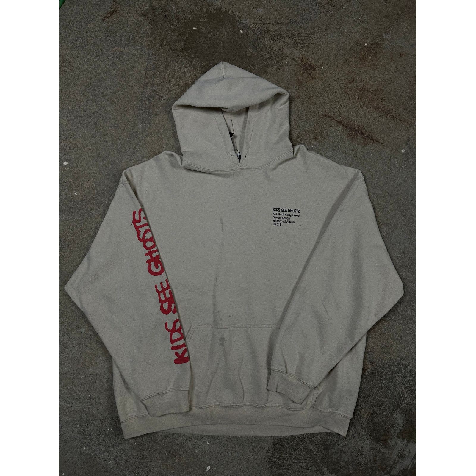 Kid Cudi Kid Cudi Kids See Ghost Hoodie Beige Used XXL Size US XXL / EU 58 / 5 - 1 Thumbnail
