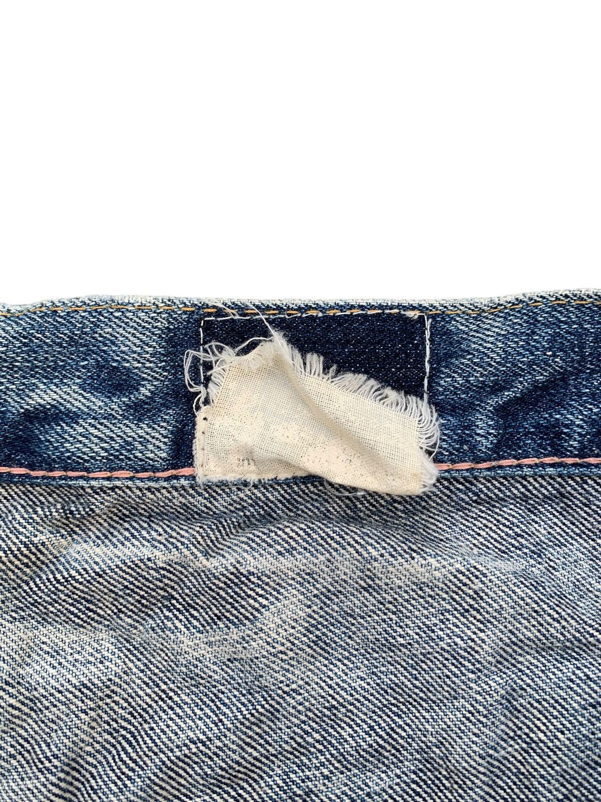 Kapital DOUBLE WAIST ANTGAUGE PUNK STYLE DISTRESSED DENIM Size US 29 - 18 Thumbnail