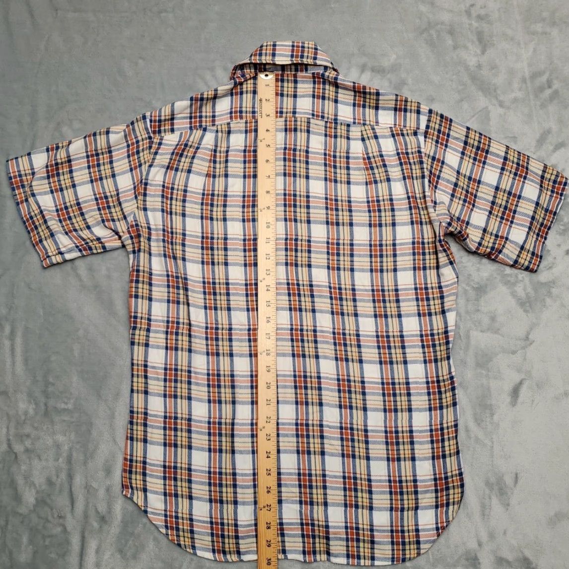 Eddie Bauer VINTAGE Eddie Bauer Shirt Mens M Blue Red Plaid Brushed Twill 70s Retro Button-Up Short Sleeve Casual Workwear Mens Size US M / EU 48-50 / 2 - 6 Thumbnail