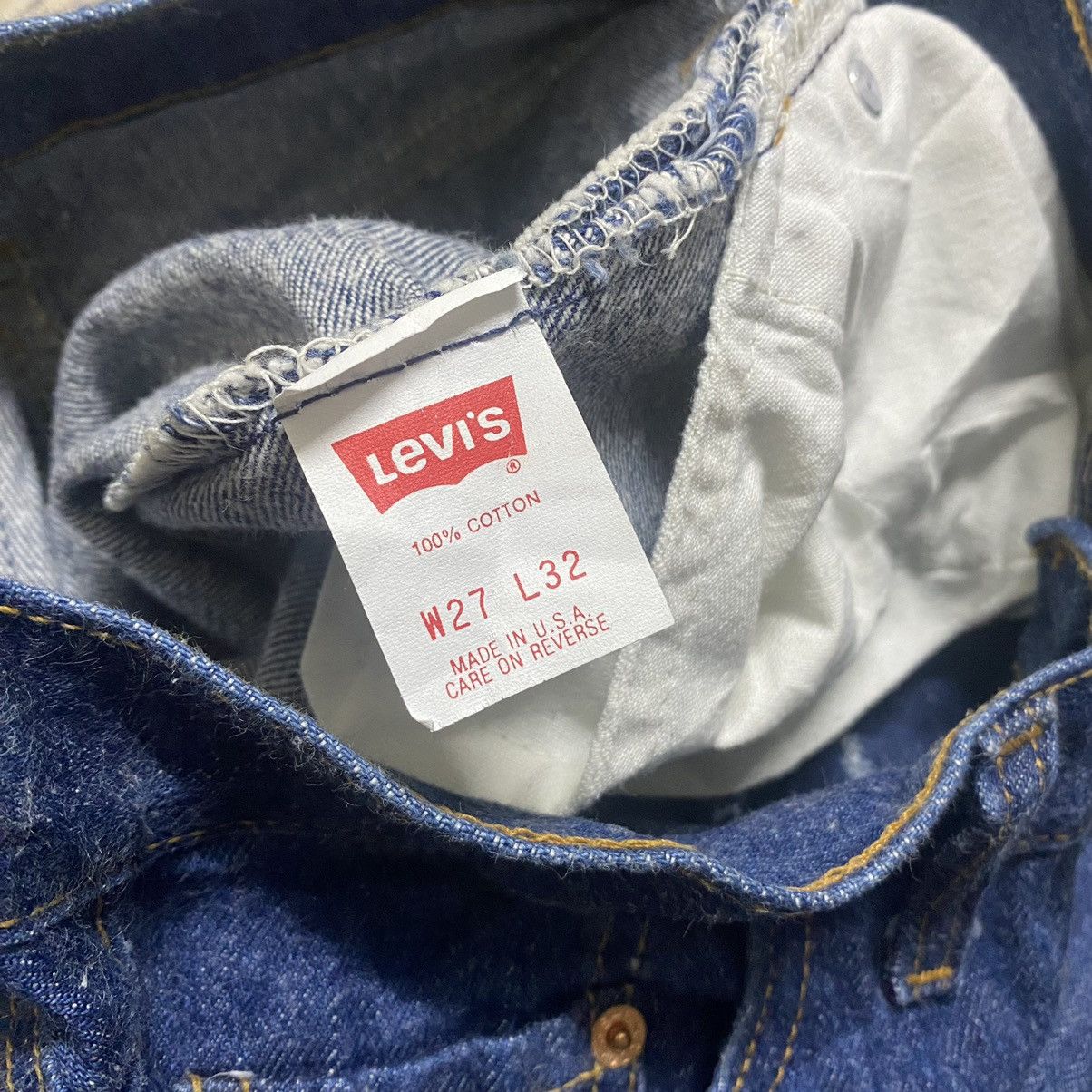 Levi's Vintage 80s Levis 501xx Dark Blue Jeans Size US 26 / EU 42 - 22 Thumbnail
