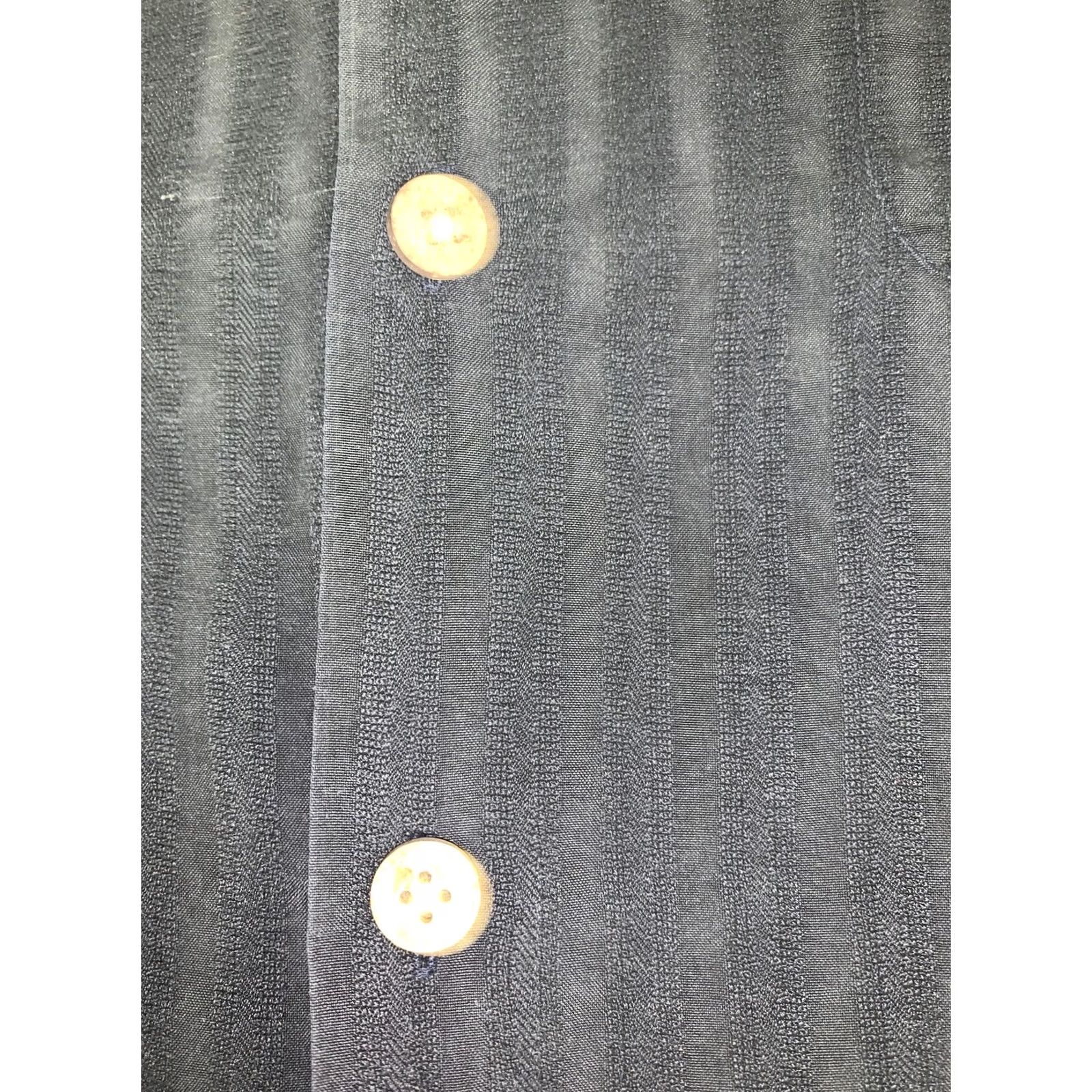 Tommy Bahama VINTAGE: No Tommy Bahama Shirt Men M Black Silk Button-Up 2 Pocket Coconut Embroidered Signature Relax Beach Resort Size US M / EU 48-50 / 2 - 4 Thumbnail