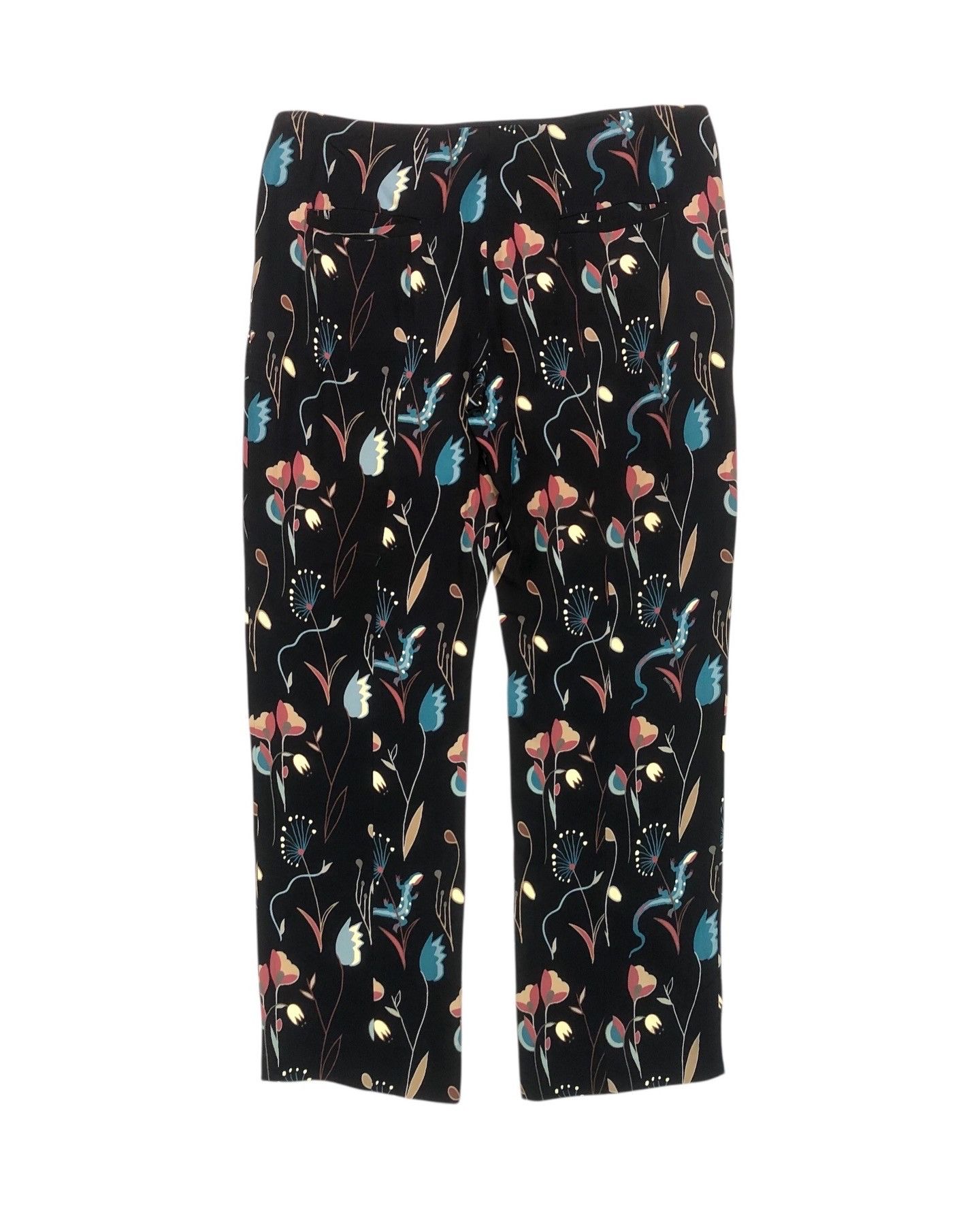 Miu Miu Miu Miu Rayon-Poly Floral Prints Pants Size 42" / US 20 - 2 Thumbnail