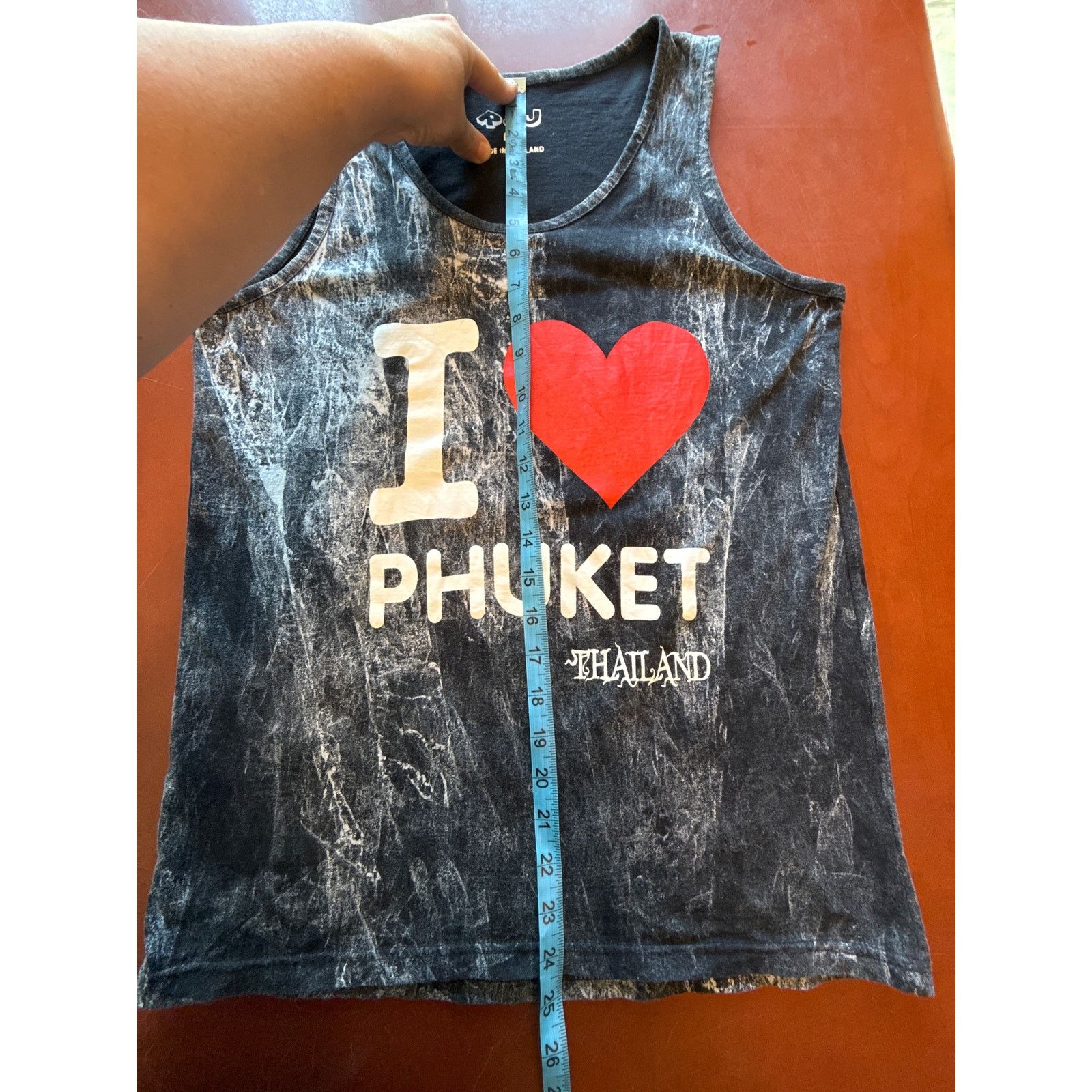 Other Black Tie-Dye I Love Phuket Thailand Graphic Tank Top Size US M / EU 48-50 / 2 - 4 Thumbnail