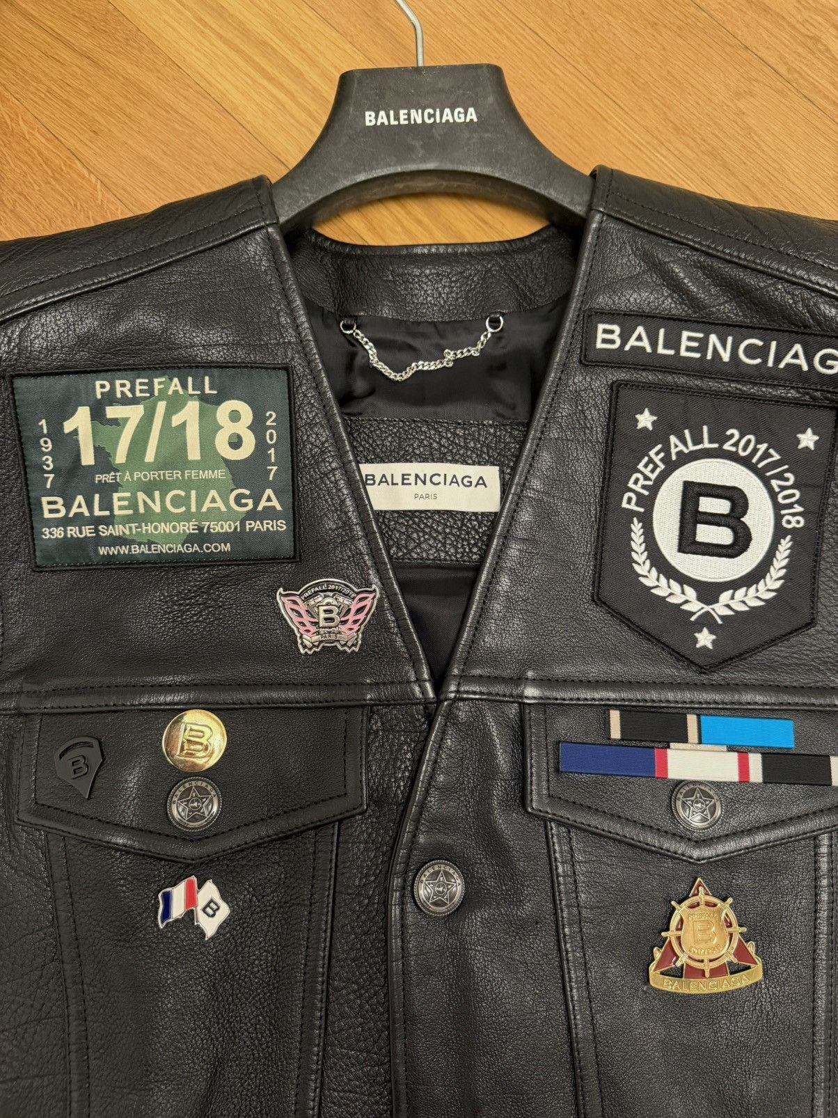 Balenciaga Balenciaga leather patch vest Size US M / EU 48-50 / 2 - 2 Thumbnail