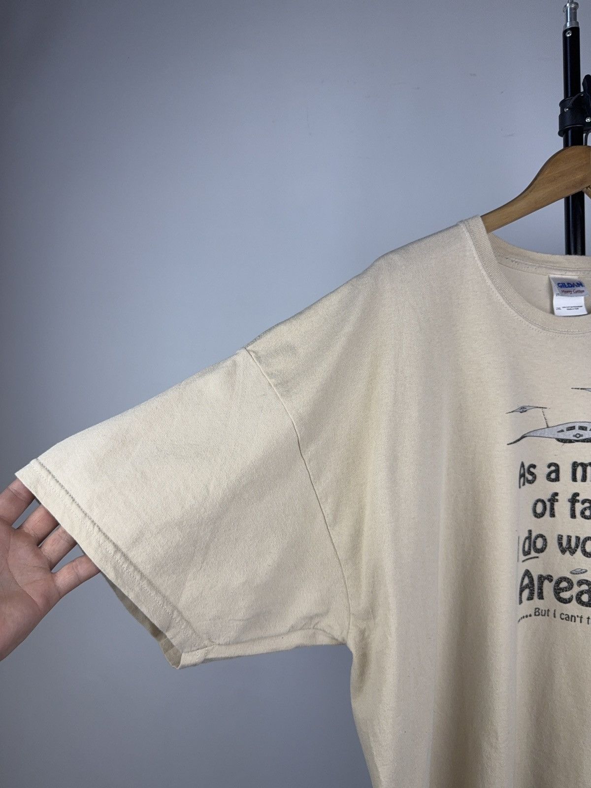 Vintage Vintage 90s Humor Area 51 Military Army B2 Tee Shirt Size US XXL / EU 58 / 5 - 6 Thumbnail