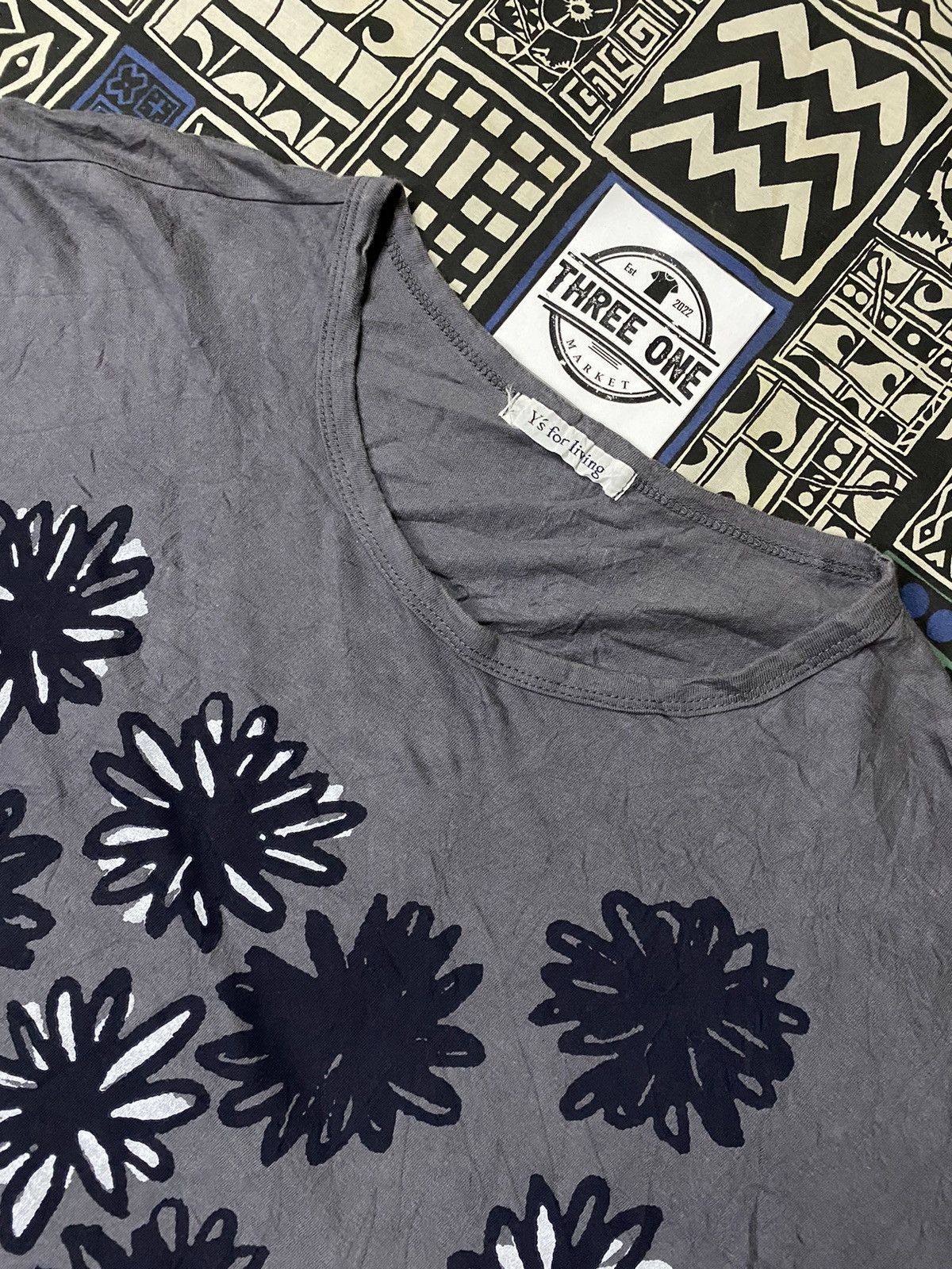 Y's × Y's for Men × Yohji Yamamoto Y’s for living yohji yamamoto floral t shirt Size US XL / EU 56 / 4 - 4 Thumbnail