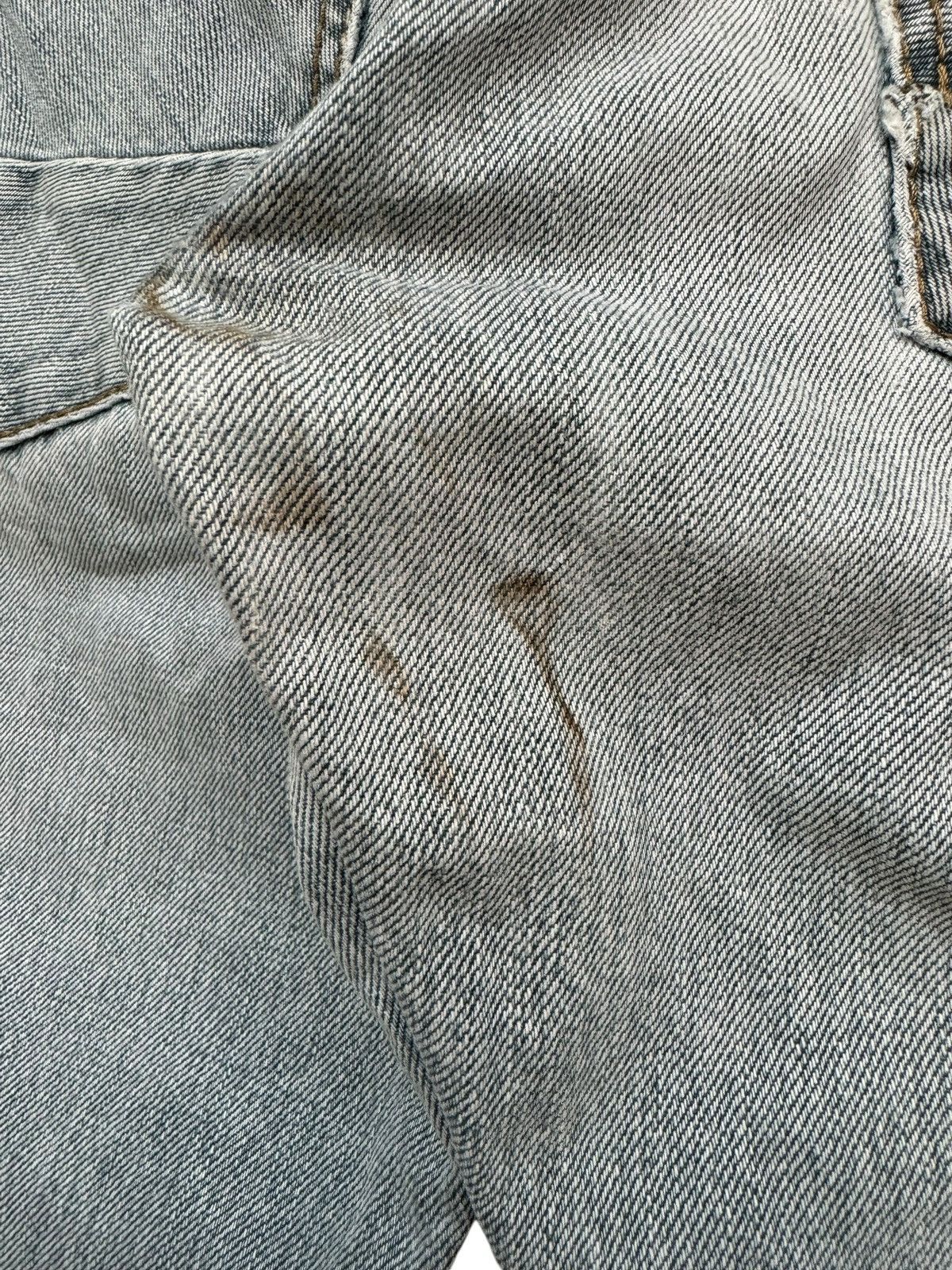 If Six Was Nine Vintage Zara Buckle Back Faded Distressed Jeans Size US 33 - 17 Thumbnail