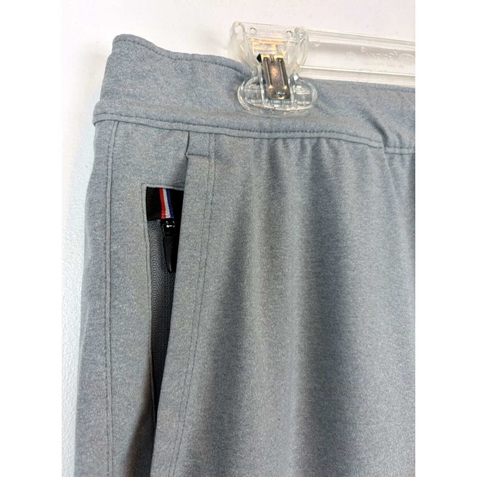 Vintage Fourlaps Jogger Pants - Mens Large Gray Stretch Zip Pocket Tapered Activewear Sweatpants Size US 33 - 4 Thumbnail