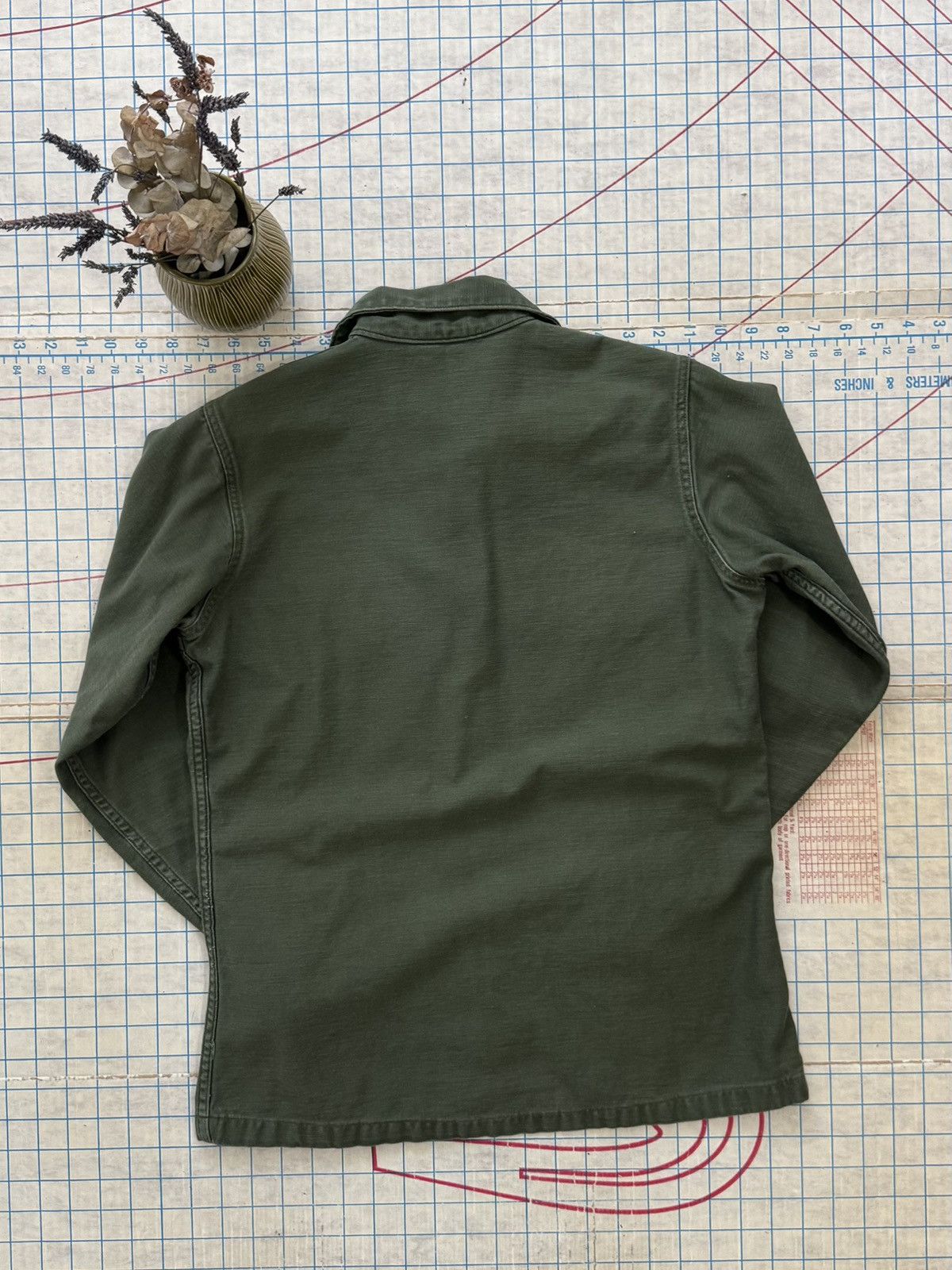 Other × Vintage Vintage OG 107 Fatigue Shirt Fits Mens Small Dark Green Size US S / EU 44-46 / 1 - 10 Thumbnail
