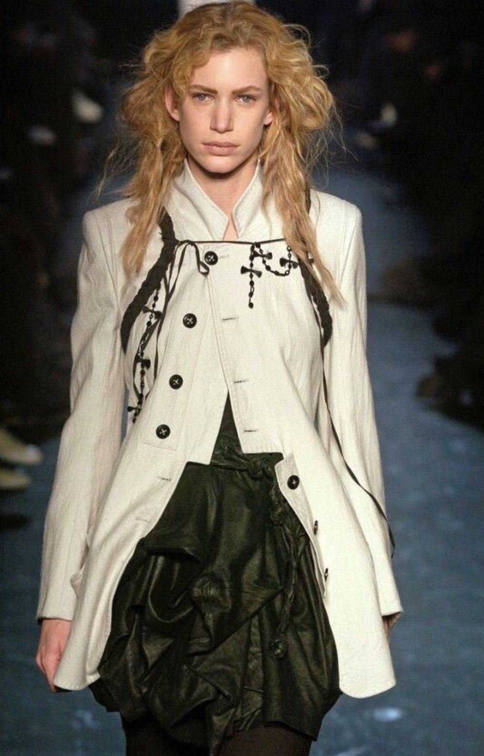 Ann Demeulemeester Ann Demeulemeester AW05 Rosary Tie Asymmetrical
