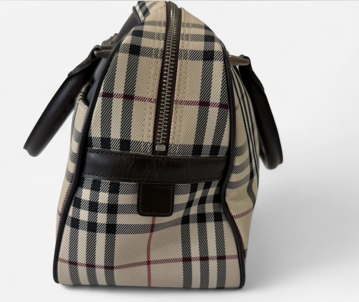Burberry Burberry Classic Check Canvas Handbag Size ONE SIZE - 5 Thumbnail