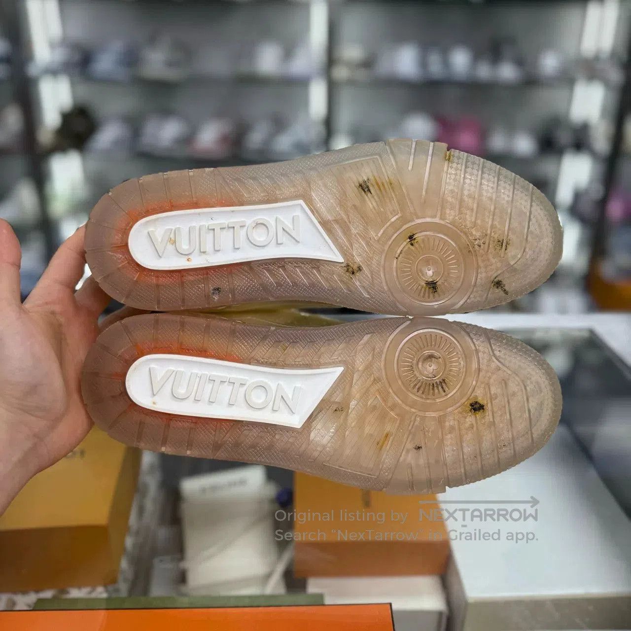 Louis Vuitton lv trainer transparent white uk7.5. Size US 8.5 / EU 41-42 - 7 Thumbnail