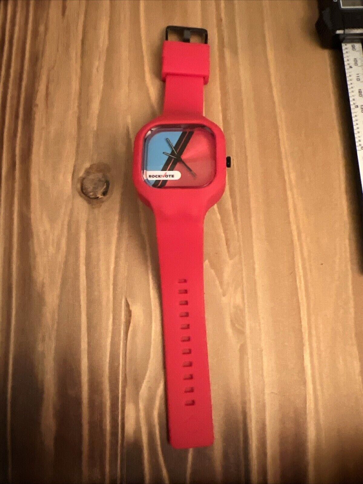 Designer Modify Watch “Rock Vote” New Battery Silicone Band Size ONE SIZE - 4 Thumbnail