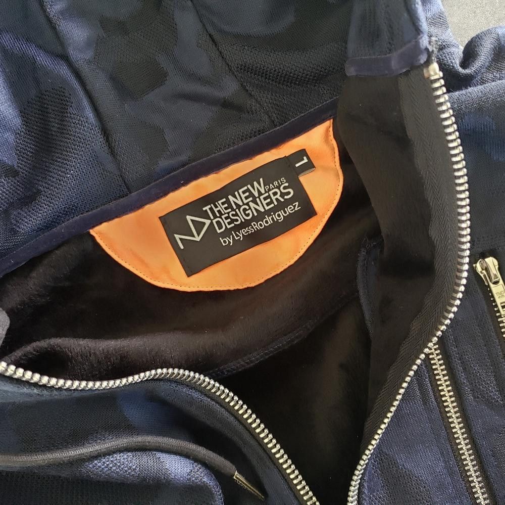 Designer New Designers | Colin Blue Night | Hoodie Zip Up Size US L / EU 52-54 / 3 - 5 Thumbnail