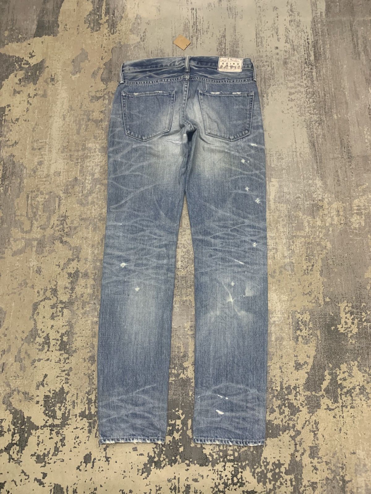 Japanese Brand AOIRO Japanese Distressed Denim Size US 32 / EU 48 - 8 Thumbnail
