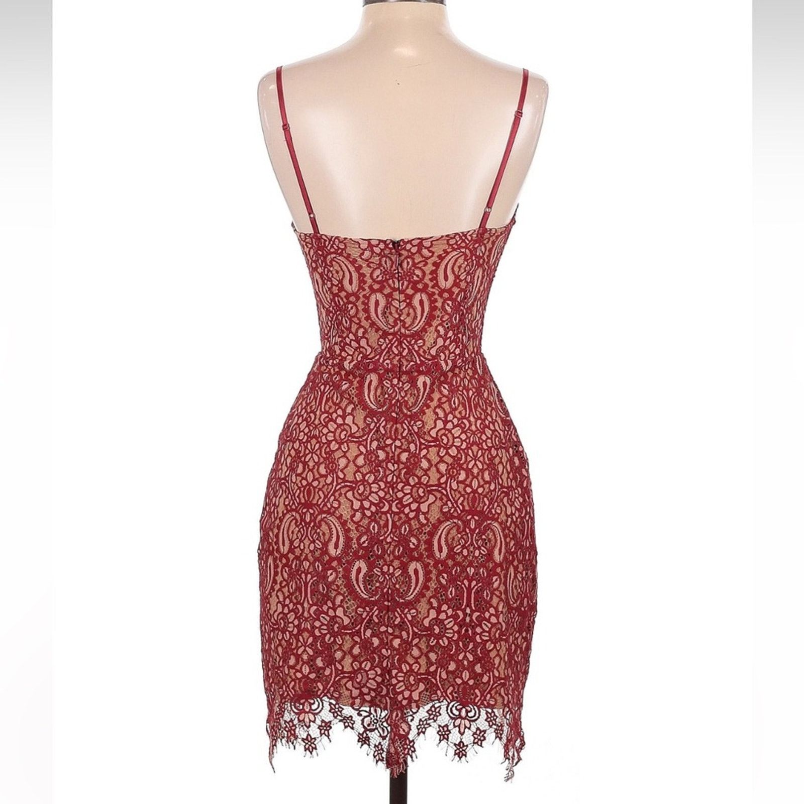 For Love & Lemons For Love & Lemons Vika Mini Dress - Size Small - Red Size S / US 4 / IT 40 - 3 Thumbnail